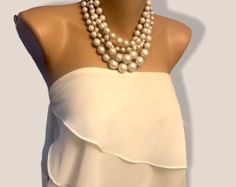 All Luxurious, All Timeless + 30%SALE Multi Strand Pearl Necklace