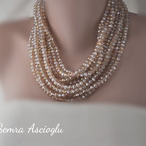 Crystal Bridal Bib Necklace