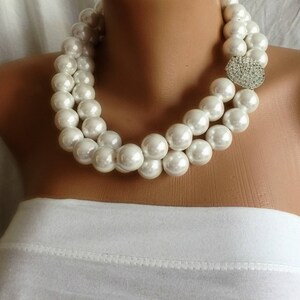 Bridal Jewelry, Wedding Pearl Necklace,