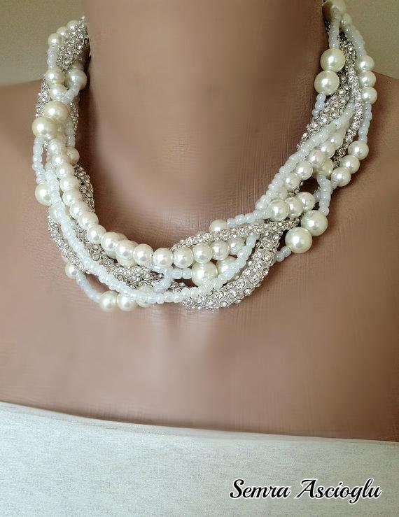 Braided Pearl Choker - Etsy