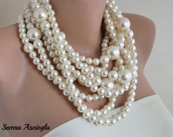 SA- Street Style Pearls, 1950's Inspired Chunky Pearls