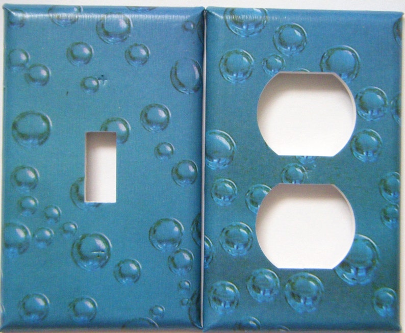 Light Switch Cover Outlet Cover Bubbles Etsy