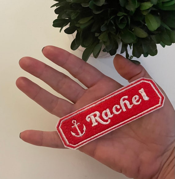 Scoops Ahoy Inspired Customizable Name Badge Embroidered Iron Etsy