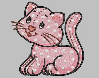 Strawberry Shortcake Custard Cat Digital Embroidery File