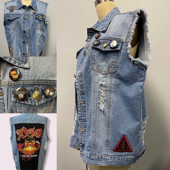 Eddie Munson Vest Patches and Pins (COMPLETE Set) Stranger Things