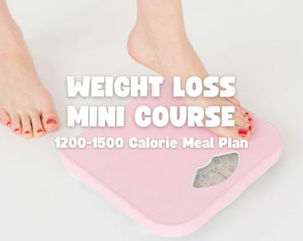 Mediterranean Diet Weight Loss Course with 1500 Calorie Meal Plan & Bonus Treat List (PDF)