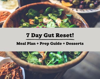 Gut Health Meal Plan: Menus, Anti-Inflammatory Recipes & Grocery Guide (PDF Download)