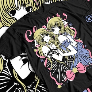 Chi TSHIRT Anime Manga Trend Unisex T-shirt, Japans Cartoon Grafisch T-shirt, Kawaii Stripboek Cadeau, Otaku Mode Top, Cosplay