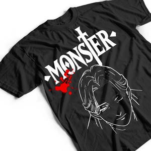 Monster Johan Liebert Kenzo Tenma Unisex Shirt , Monster Anime Shirt Fan Art Mystery Manga, Gift for manga fan,Anime shirt, Gifts shirt