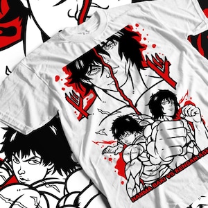 Anime Manga Trend Unisex T-shirt, Japans Cartoon Grafisch T-shirt, Kawaii Stripboek Cadeau, Otaku Mode Top, Cosplay KledingBaki