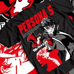 Persona 5, Goro Akechi, Shin Megami Tensei, Game Gift, Gaming Shirt, Anime T-Shirt, Manga Shirt, Gift for Gamer,Online Gamer Gift Video Game