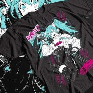 初音ミク Tシャツ 漫画 アニメ 映画 ゲーム ボーカロイド ボカロ 初音ミク Tシャツ アニメ ガール Kawaii Project Diva