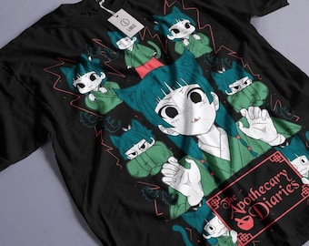 Apothecary Diaries グラフィック T シャツ - アニメ愛好家に最適、イベント、カジュアルウェア、ファンへのギフト、コスプレに最適なユニセックスコットンシャツ