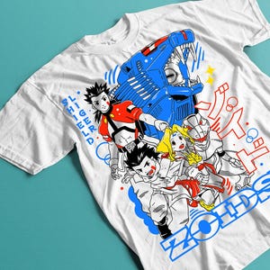 Zoid T-shirt Geno Series Psychogeno Geno Saurer Anime Zoids DinosaursGift Shirt