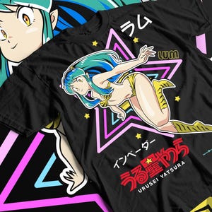 Unisex Urusei Yatsura Lum Anime T-Shirt, Retro Manga Waifu Shirt