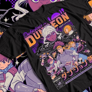 Laios Touden Dungeon Meshi T-Shirt delicious Anime Vintage Special shirt
