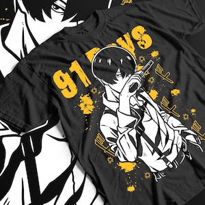 Anime Manga Trend Unisex T-shirt, Japans Cartoon Grafisch T-shirt, Kawaii Stripboek Cadeau, Otaku Mode Top, Cosplay Kleding, 91