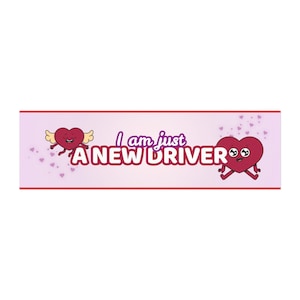 New Driver Car Magnet, Student Driver Caution, Weatherproof Vinyl