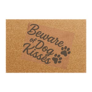 Dog Doormat, Cute Pet Welcome Mat, Puppy Lover Gift, Animal Theme Outdoor Rug, Entryway Decor, Housewarming Present