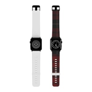 Kariertes Apple Uhrenarmband, Tartan Muster TPU iWatch Strap