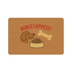 Hundefuttermatte, wasserdichtes Haustier-Tischset mit Knochendesign