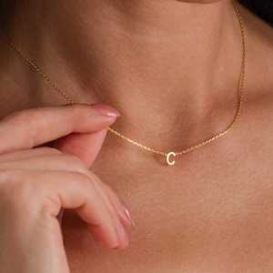 Initial Necklace ,Minimalist Initial Letter , Gold Initial Necklace ,Initial Handmade Jewelry , Personalized Name Necklace , Gift For Her