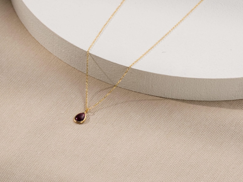 Garnet Necklace,Gemstone Necklace