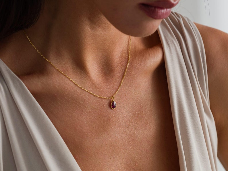 Natural Garnet Necklace