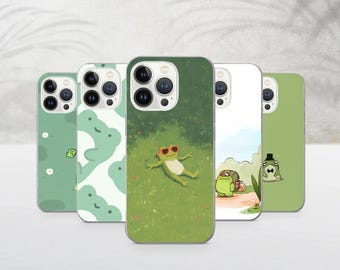 Frosch Handyhülle Kawaii Kröte Cover Für iPhone 17Pro, 16, 15, 14, 13, 12, Samsung S26, S25, S24, S23Fe, A16, A26, A56, Pixel 10, 9Pro