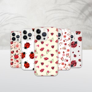 Ladybug Phone Case Cute Cover for iPhone 16 15 14 13 12 Pro Xs Samsung S24 S23 S22 FE A25 A15 Pixel 9 8A 7