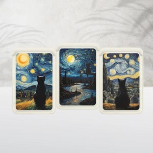 Carteira Van Gogh Magsafe, porta-cartões magnético de couro com paródia para iPhone 15, iPhone 14, iPhone 13 SE Pro Max Plus