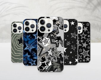 Grunge Star Phone Case Gothic Emo Cover For iPhone 17Pro, 16, 15, 14, 13, 12, Samsung S25, S24, S23Fe, S22, A16, A26, A56, Pixel 10, 9Pro