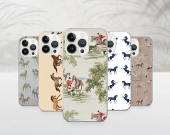Equestrian Phone Case Horse Art Cover For iPhone 17Pro, 16, 15, 14, 13, 12, Samsung S25, S24, S23Fe, S22, A16, A26, A56, Pixel 10, 9Pro