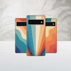 Vintage Retro Lines Phone Case Minimalist Cover for Pixel 8A 7A 6A Pro Oneplus Nord, Oppo X6 Vivo V27 Honor Magic Xiaomi Poco Realme