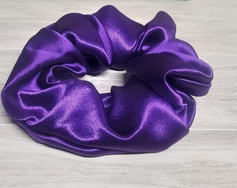 XXL Satin Purple Hair Scrunchie