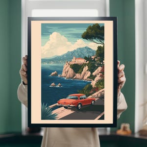 Travel Poster Canvas Art | Vintage Inspired Travel Print | Wanderlust Wall Decor | Digital Download for Home, Office, or Gift