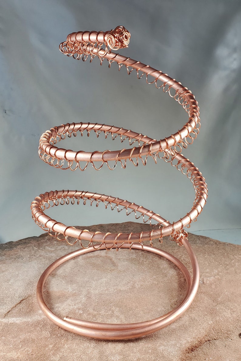 Spiral Copper Earring Holder Earring Display XL Jewelry Etsy