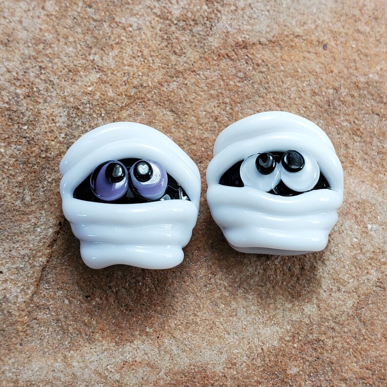 Lampworking PDF Tutorial: Learn How to Create Your Own Adorable Halloween Mummy Bead image 6