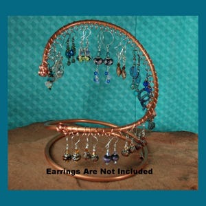 Copper Earring Holder, 50 Loops, Earring Display, Optional Post Earring Holder, Earring Tree