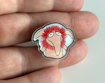 Labyrinth Firey Acrylic Pin: Goblin Collectible, Perfect for Backpacks or Jackets, Fun Gift for Fans