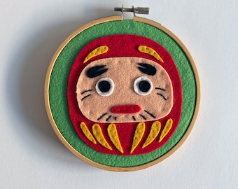 Daruma Embroidery Hoop. Japan. 1