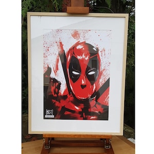 Art-Print, DEADPOOL, edição limitada de arte: impressão de alta qualidade, Parer 205g, diferentes formatos disponíveis