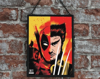 Impresión artística, Deadpool y Wolverine: Impresión de alta calidad, Diferentes formatos disponibles