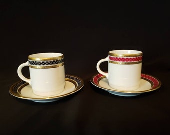 2 Tirschenreuth Bavaria DEMITASSE CUP n SAUCER