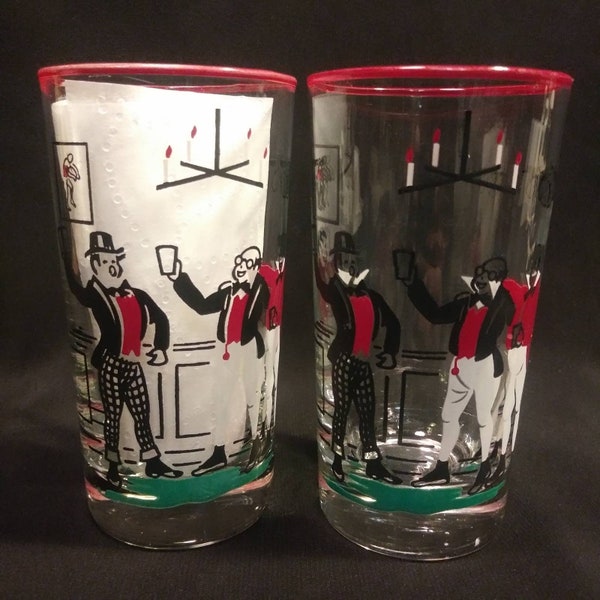 Vintage Barware 2 Libbey Highball Glasses in Pickwick