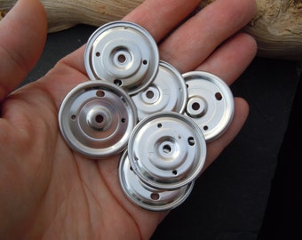 Jewelry Art Supply. Steampunk. Recycled Aluminum Computer Parts. Gears Discs. RC-26