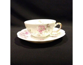 Haviland Limoges cup n saucer THE MIRAMAR