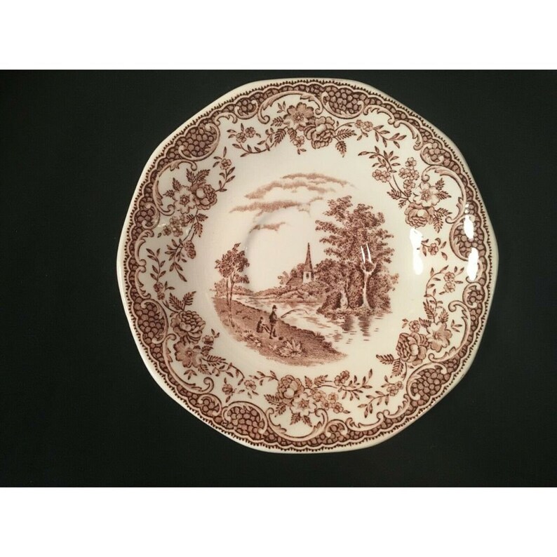 Royal Tudor Ware Olde England Barker Bros Ltd. Brown Demitasse Tea Cup