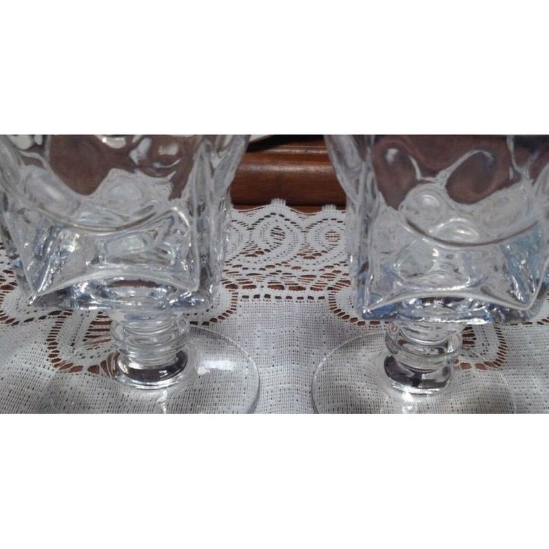 Mid Century Stemware,Vintage Lead Crystal Barware50s Cocktail Glasses. image 8