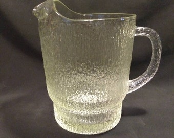 Vintage Indiana Glass 64oz Pitcher in Crystal Ice